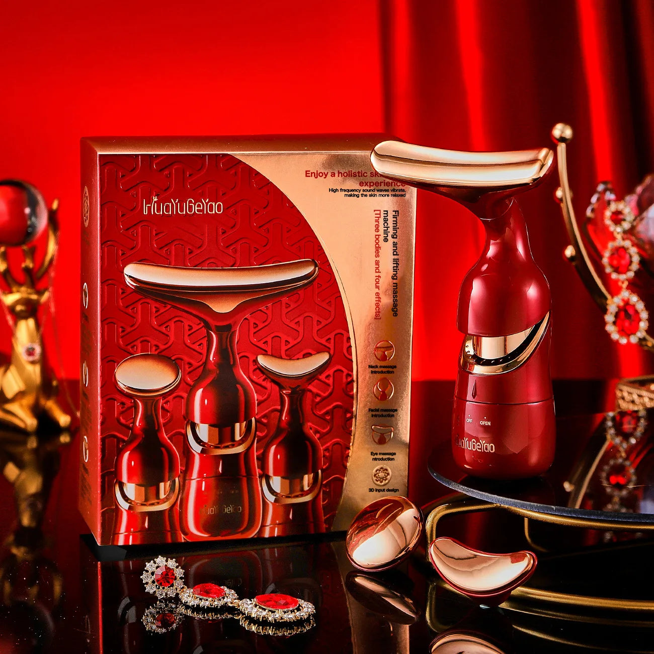 LiftGlow™ 3-in-1 Facial & Neck EMS Device — Lifting, Anti-Aging & Skin Tightening