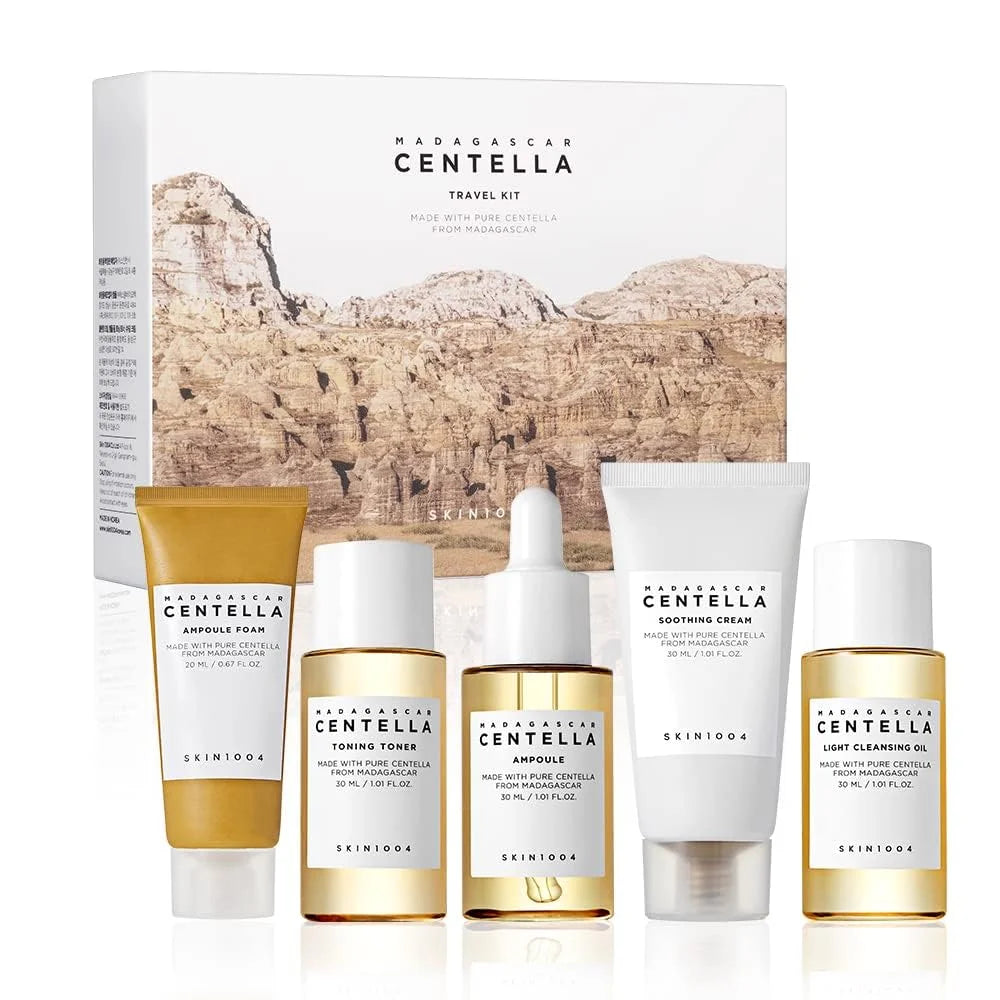 Centella Glow™ — Korean Skincare Travel Kit (5-Step Routine)