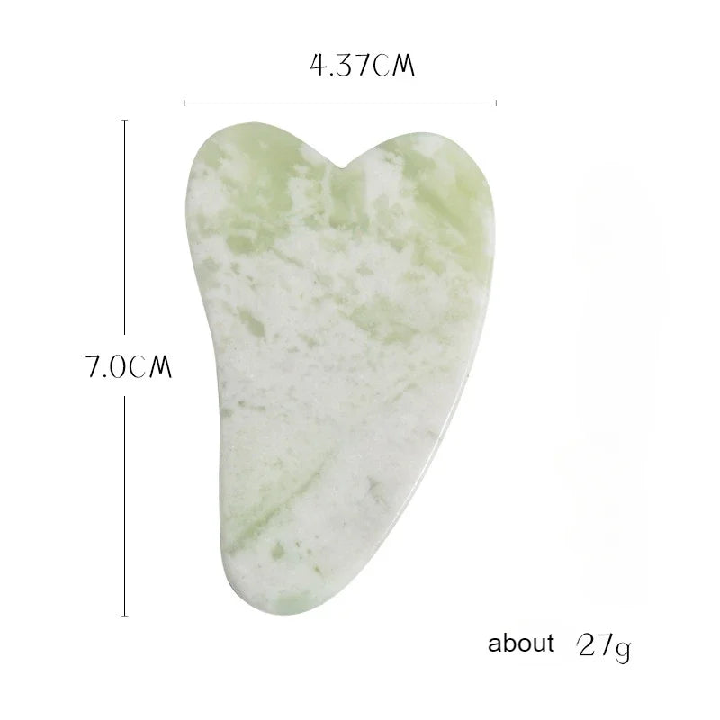 Gua Sha & Jade Roller Set – Natural Stone Sculpting Facial Kit (3-pcs)