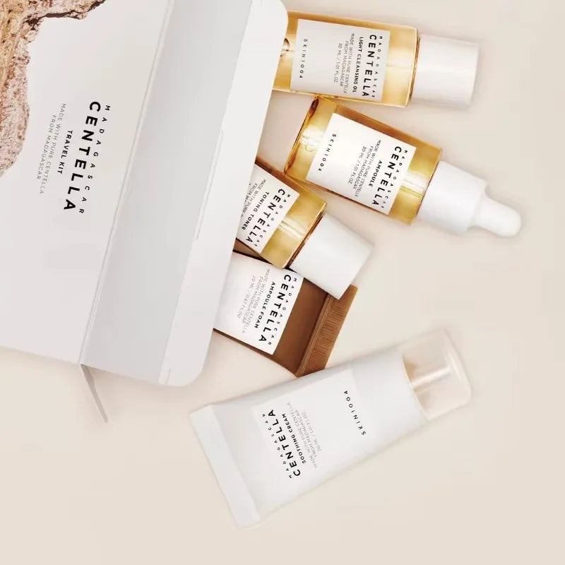 Centella Glow™ — Korean Skincare Travel Kit (5-Step Routine)