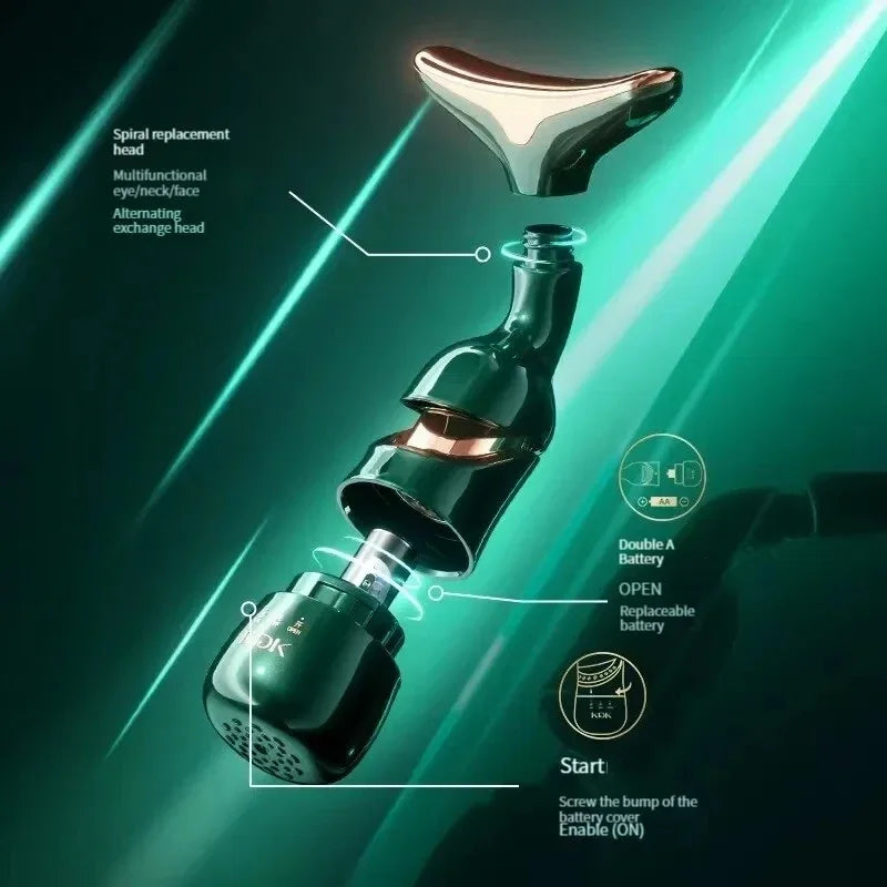 LiftGlow™ 3-in-1 Facial & Neck EMS Device — Lifting, Anti-Aging & Skin Tightening