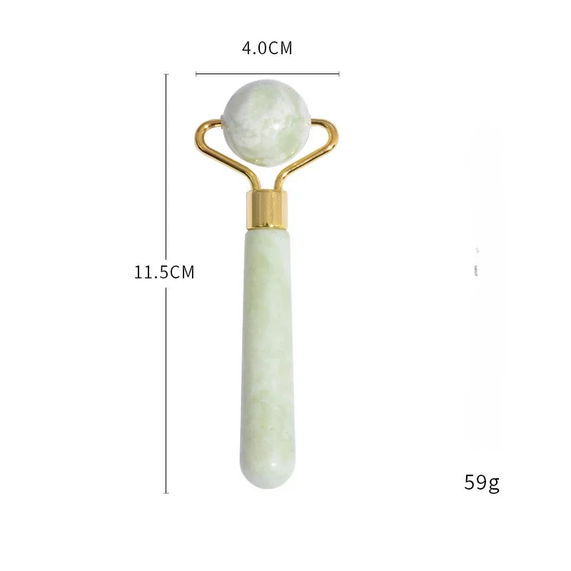 Gua Sha & Jade Roller Set – Natural Stone Sculpting Facial Kit (3-pcs)