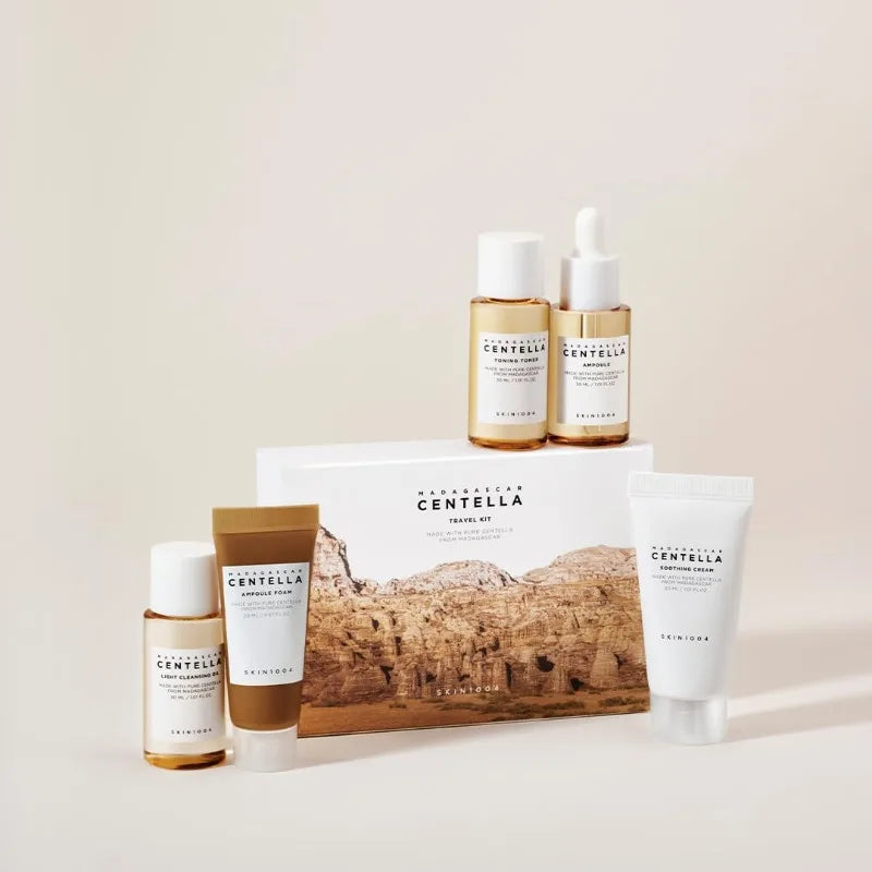 Centella Glow™ — Korean Skincare Travel Kit (5-Step Routine)